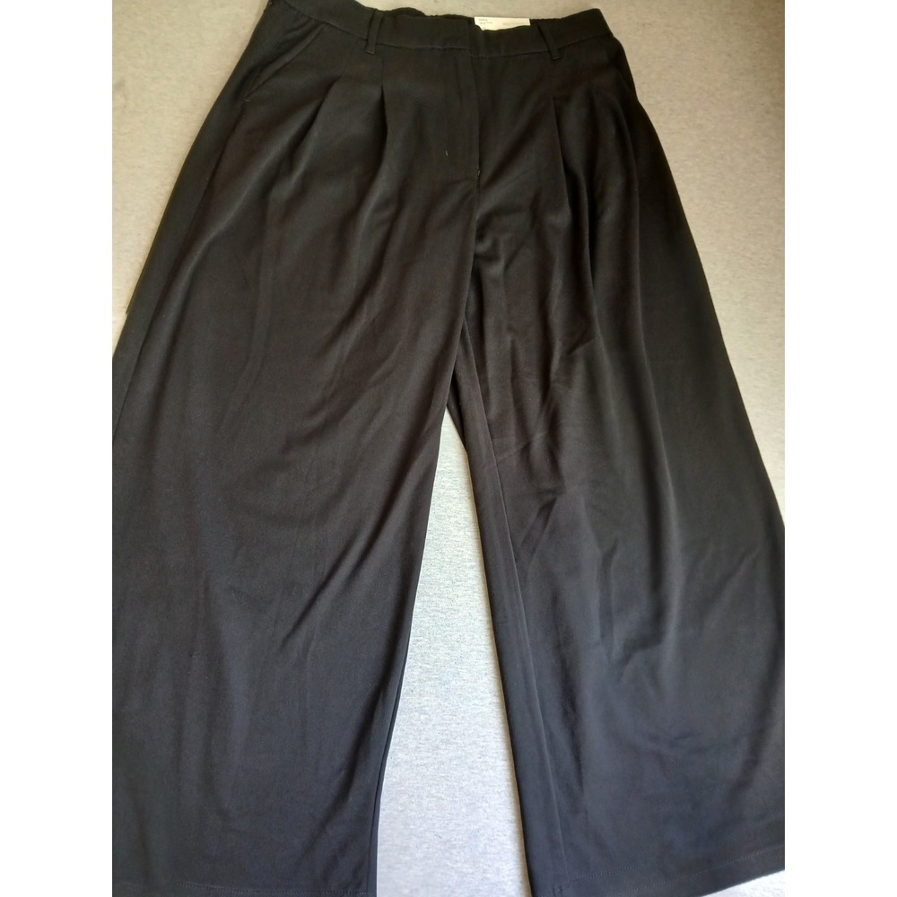 American Eagle Pants 14 Wide Leg Pleated Trouser Stretch Office Preppy New